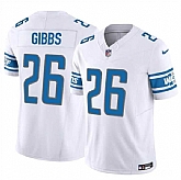 Men & Women & Youth Detroit Lions #26 Jahmyr Gibbs White 2023 F.U.S.E. Vapor Untouchable Limited Football Stitched Jersey,baseball caps,new era cap wholesale,wholesale hats